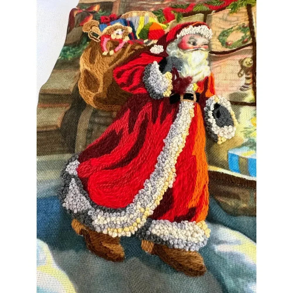 Needle Treasures Christmas Cross Stitch Kit Santa at the Window 14 X 14